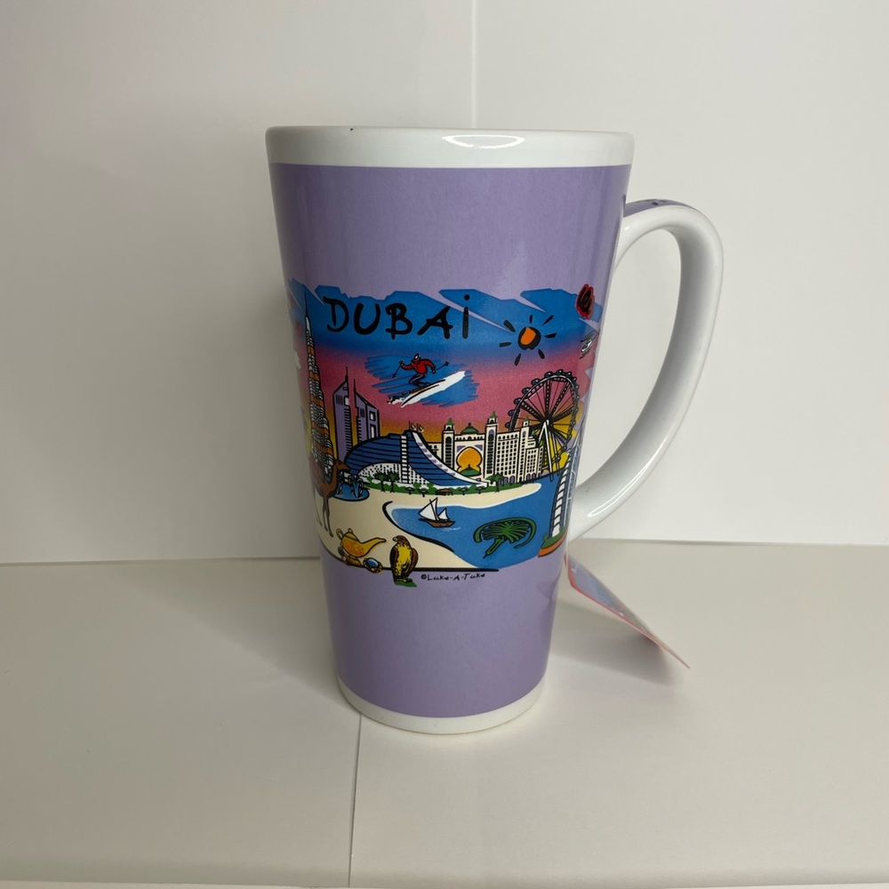 Dubai Skyline Purple Mug